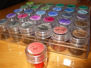 My new and "improved" palette watercolor paint box.
